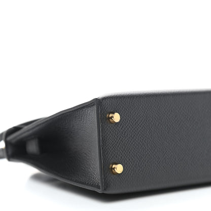 Hermes Epsom Mini Kelly Sellier 20 Black 8 of 10