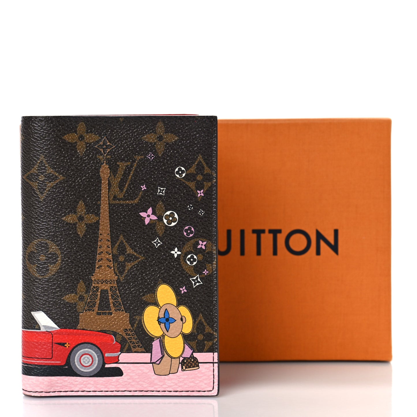 Monogram 2019 Christmas Animation Passport Cover Rouge