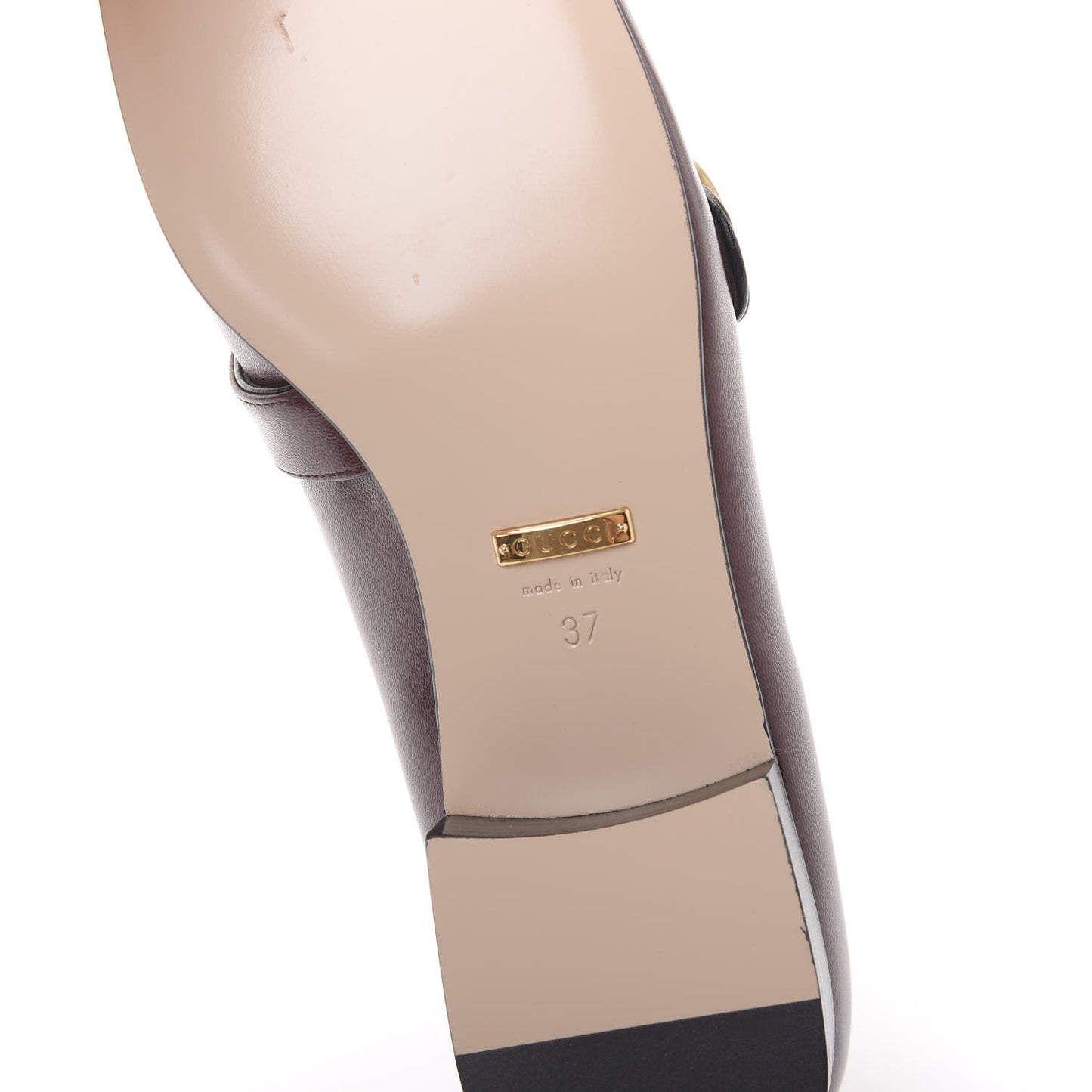 Malaga Kid Womens GG Marmont Loafers 37 Vintage Bordeaux