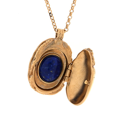 Chanel Metal Scarab CC Locket Necklace Gold 4 of 6