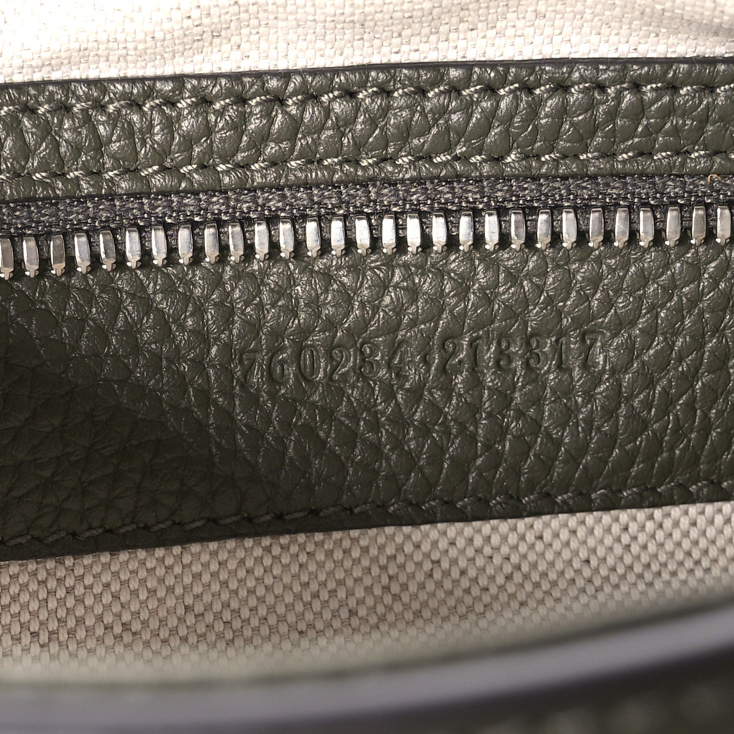 Gucci Calfskin Jumbo GG Embossed Double Buckle Medium Messenger Bag Dark Vintage Olive 7 of 11