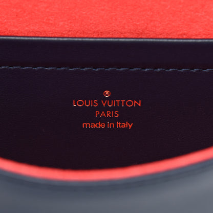 Louis Vuitton Lambskin Embossed Monogram LV Garden Pochette Coussin Navy 6 of 9