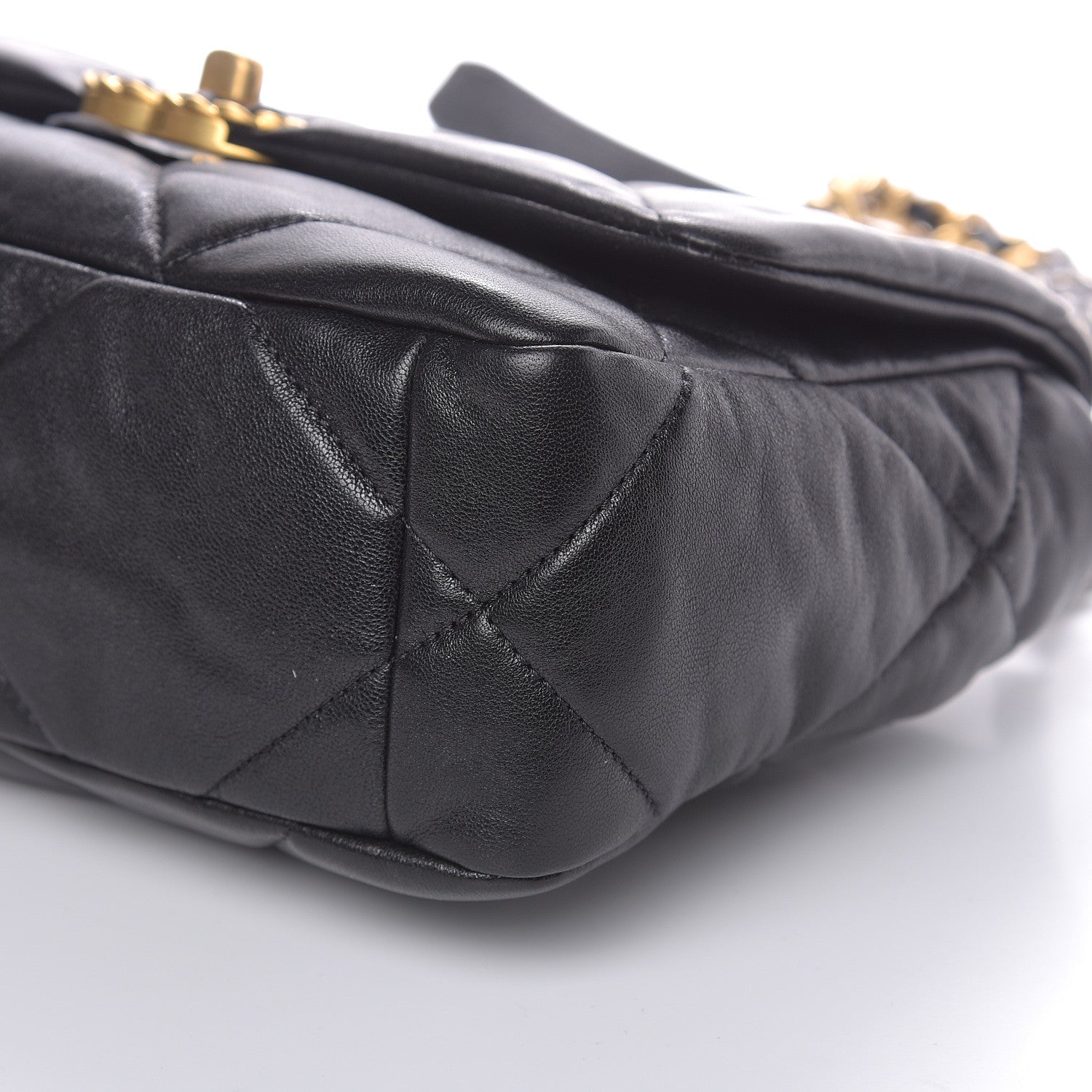 Chanel Lambskin Quilted Medium 19 Flap Black 9 of 9