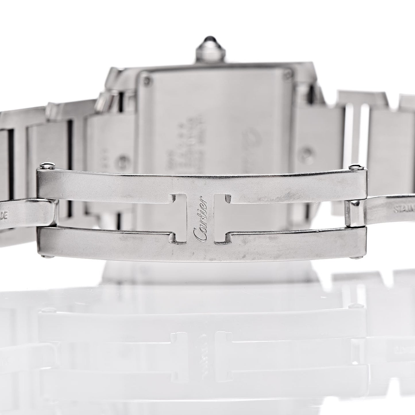 Stainless Steel 25mm Tank Francaise Quartz Watch