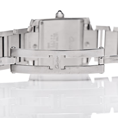 Cartier Stainless Steel 25mm Tank Francaise Quartz Watch 7 of 9