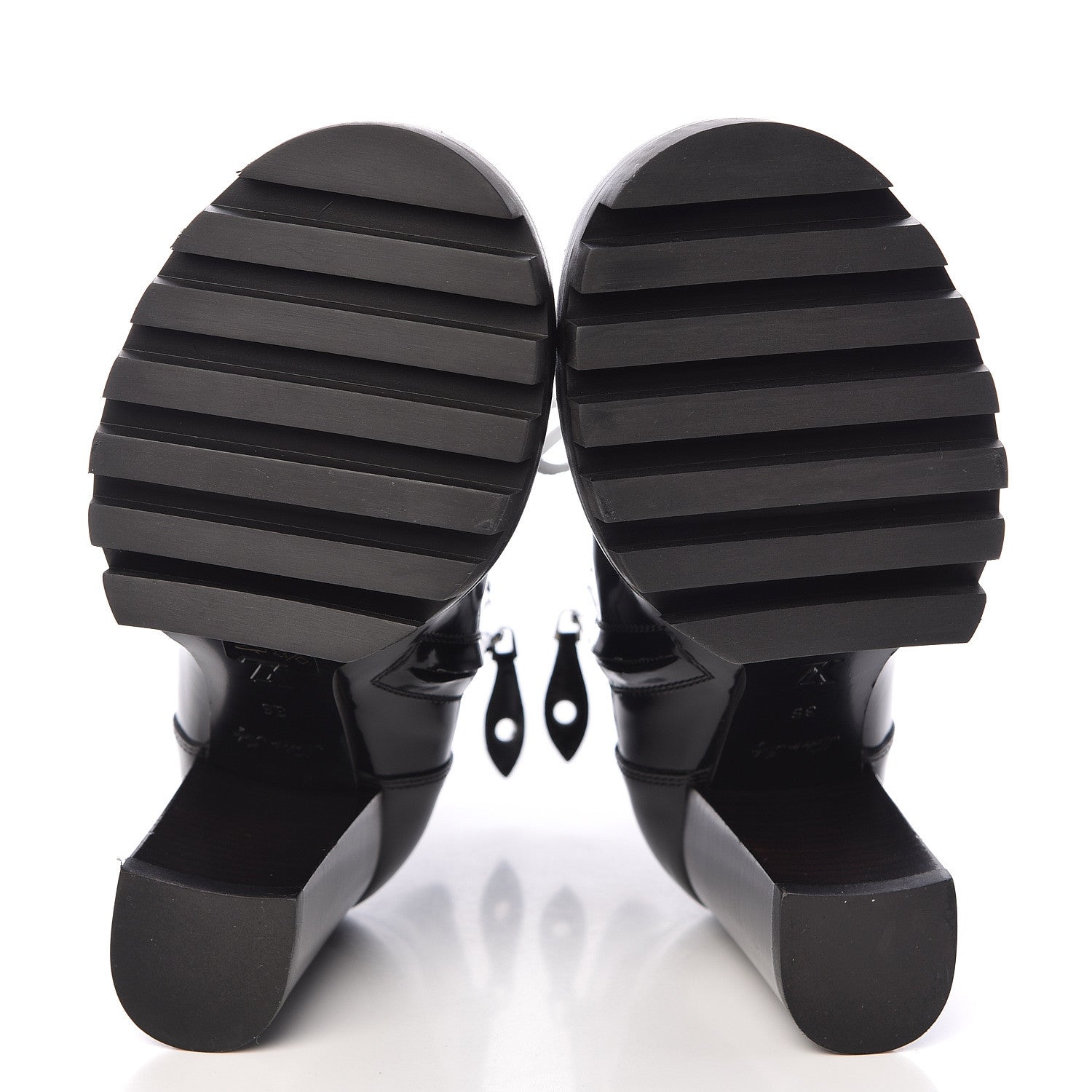 Louis Vuitton Glazed Calfskin Star Trail Ankle Boots 36 Black 5 of 7