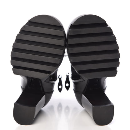 Louis Vuitton Glazed Calfskin Star Trail Ankle Boots 36 Black 5 of 7