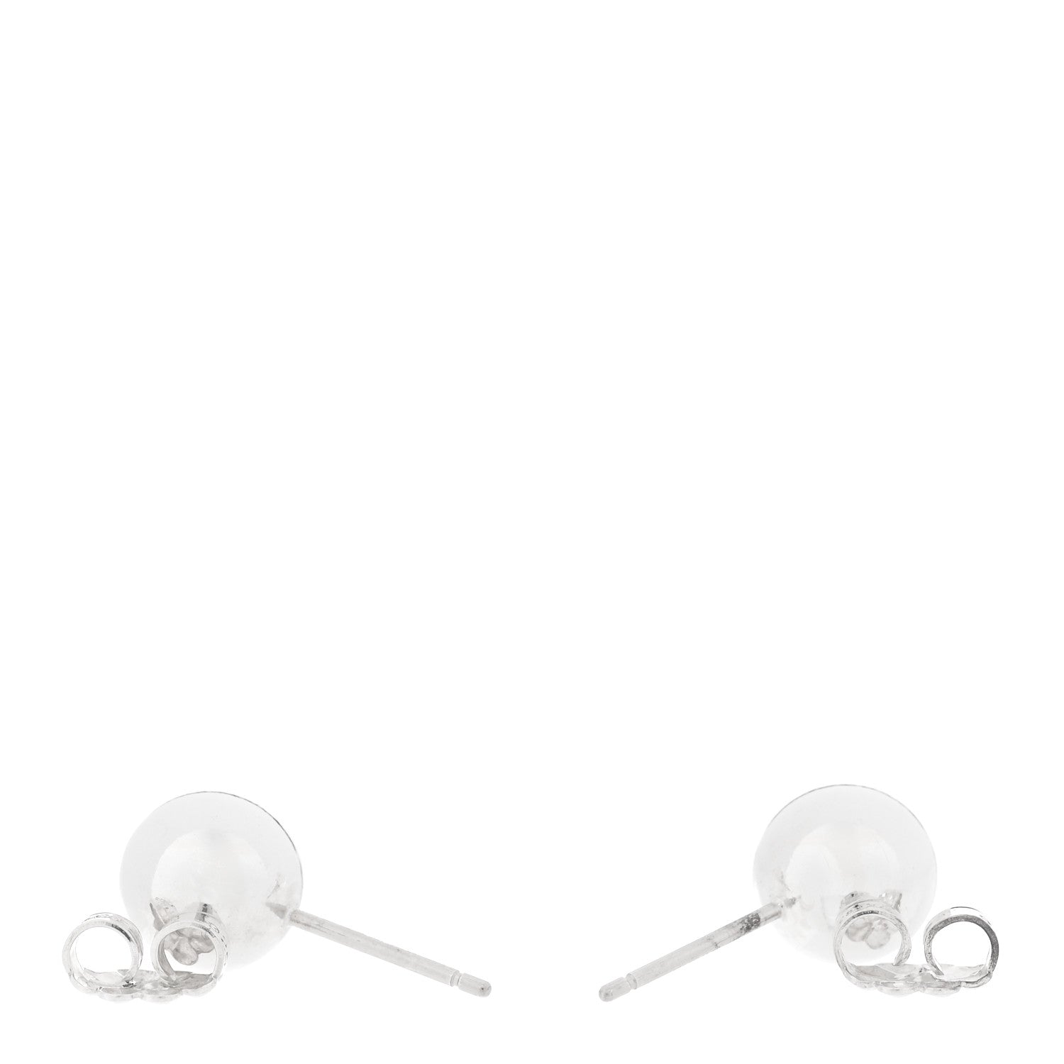 Tiffany Sterling Silver 8mm Hardwear Ball Earrings 3 of 4