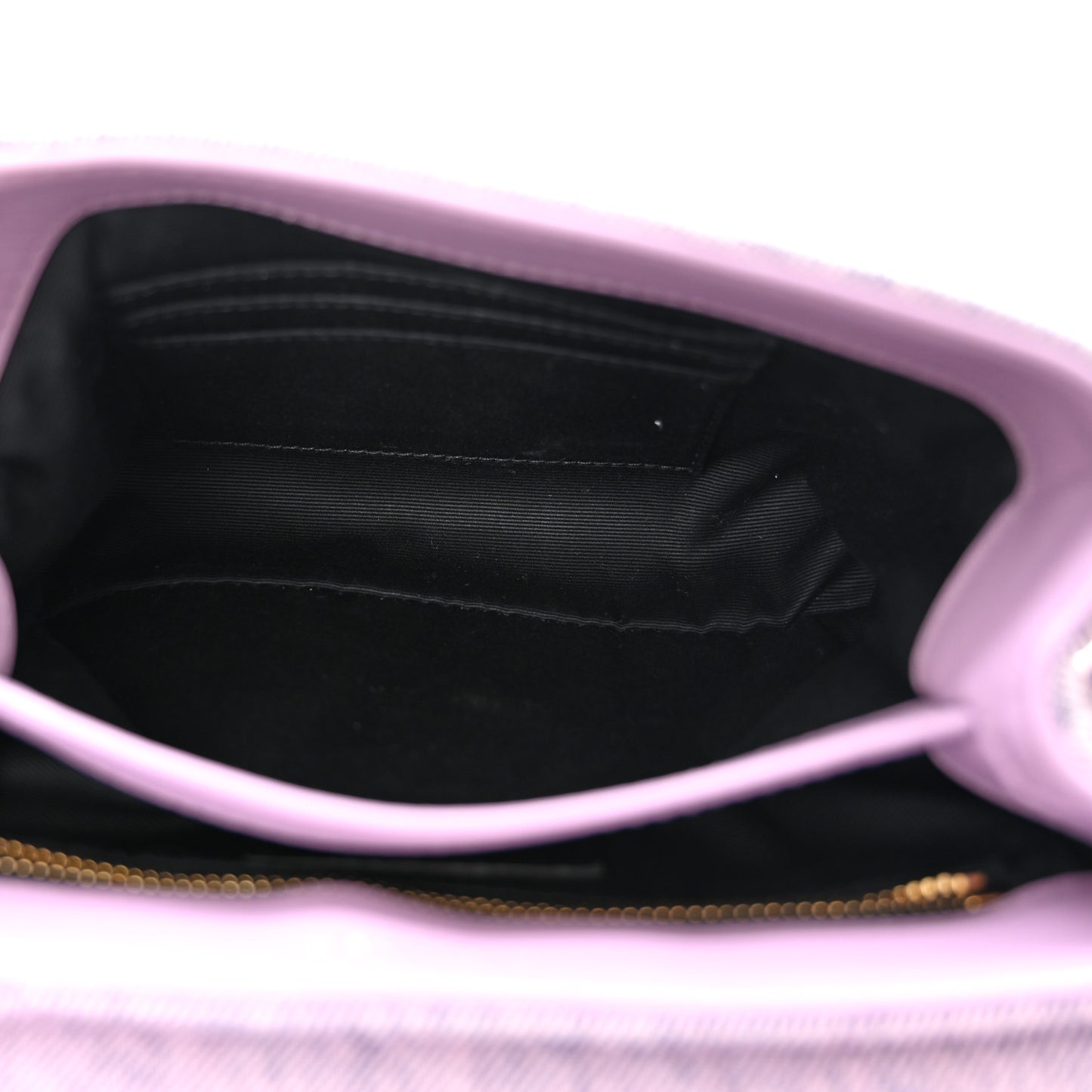 Denim Y Quilted Monogram Toy Loulou Crossbody Bag Bleached Lilac