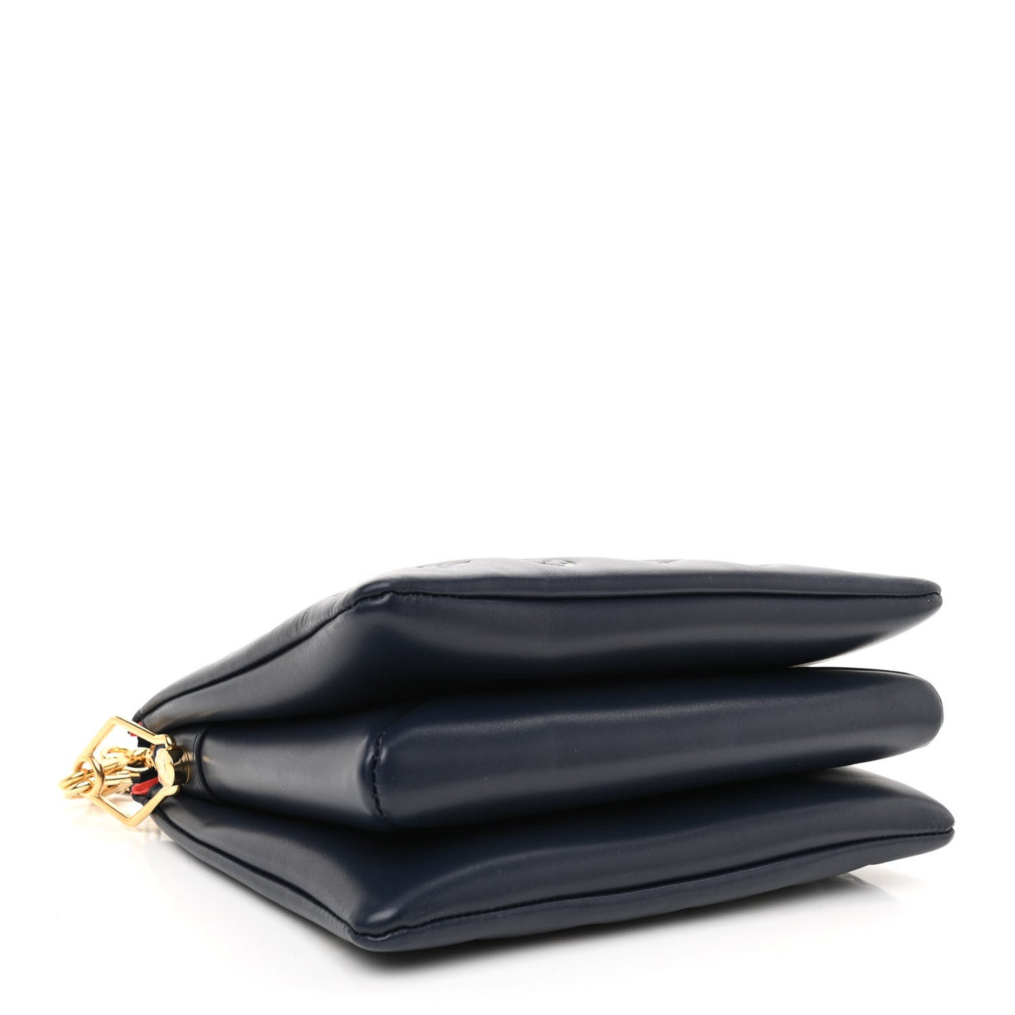 Lambskin Embossed Monogram LV Garden Coussin PM Navy