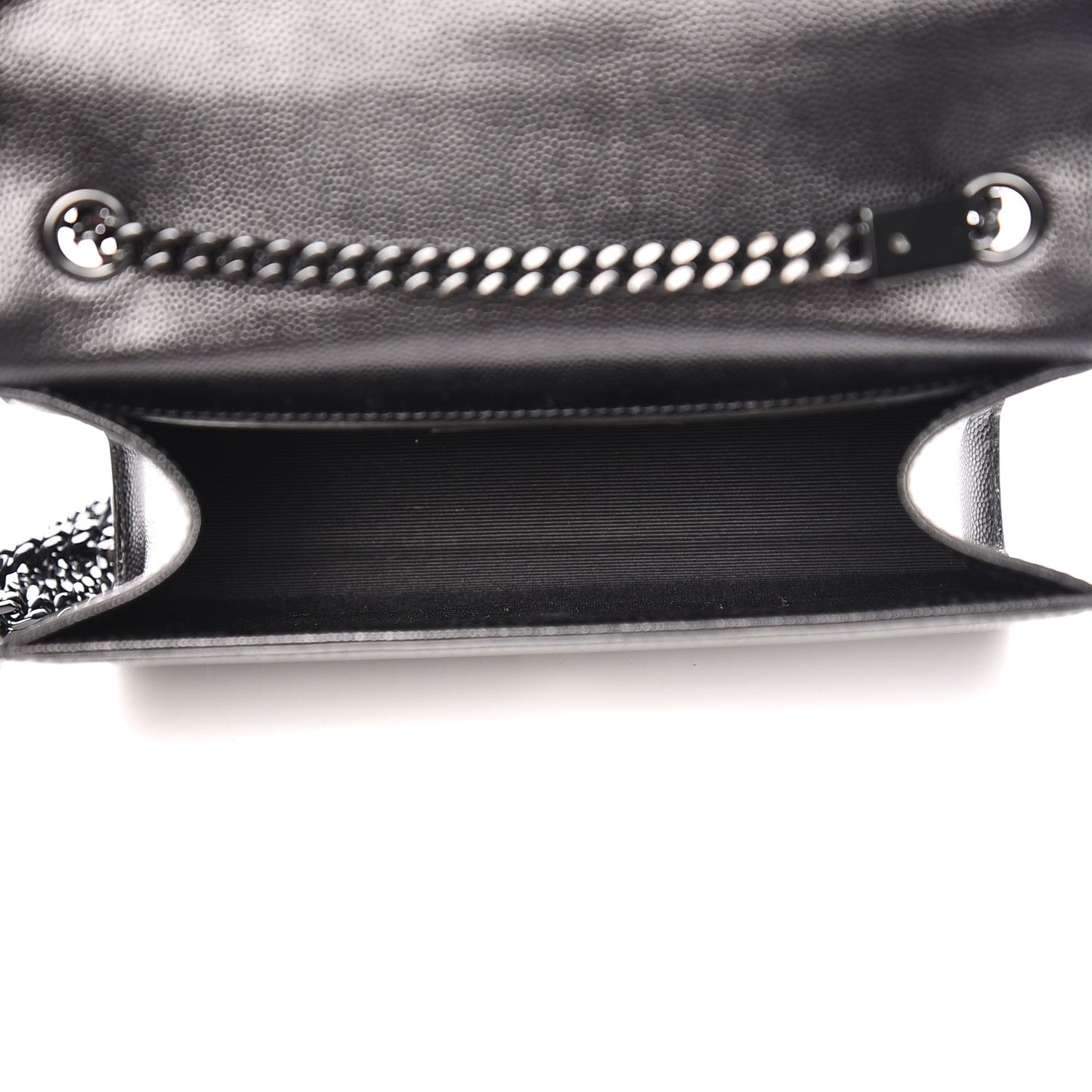 Grain De Poudre Medium Classic Monogram Kate Satchel Black