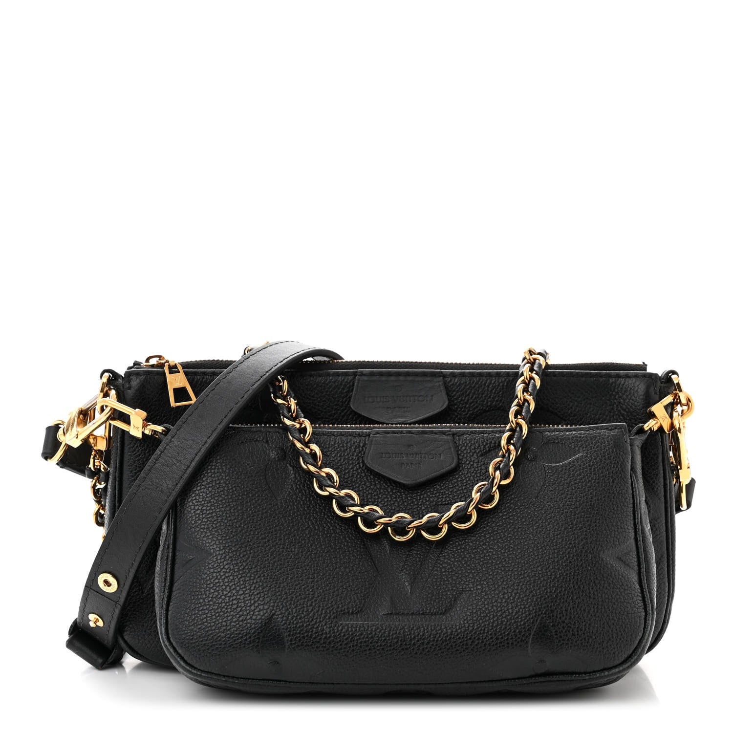 Louis Vuitton Empreinte Monogram Giant Multi Pochette Accessories Black 1 of 12
