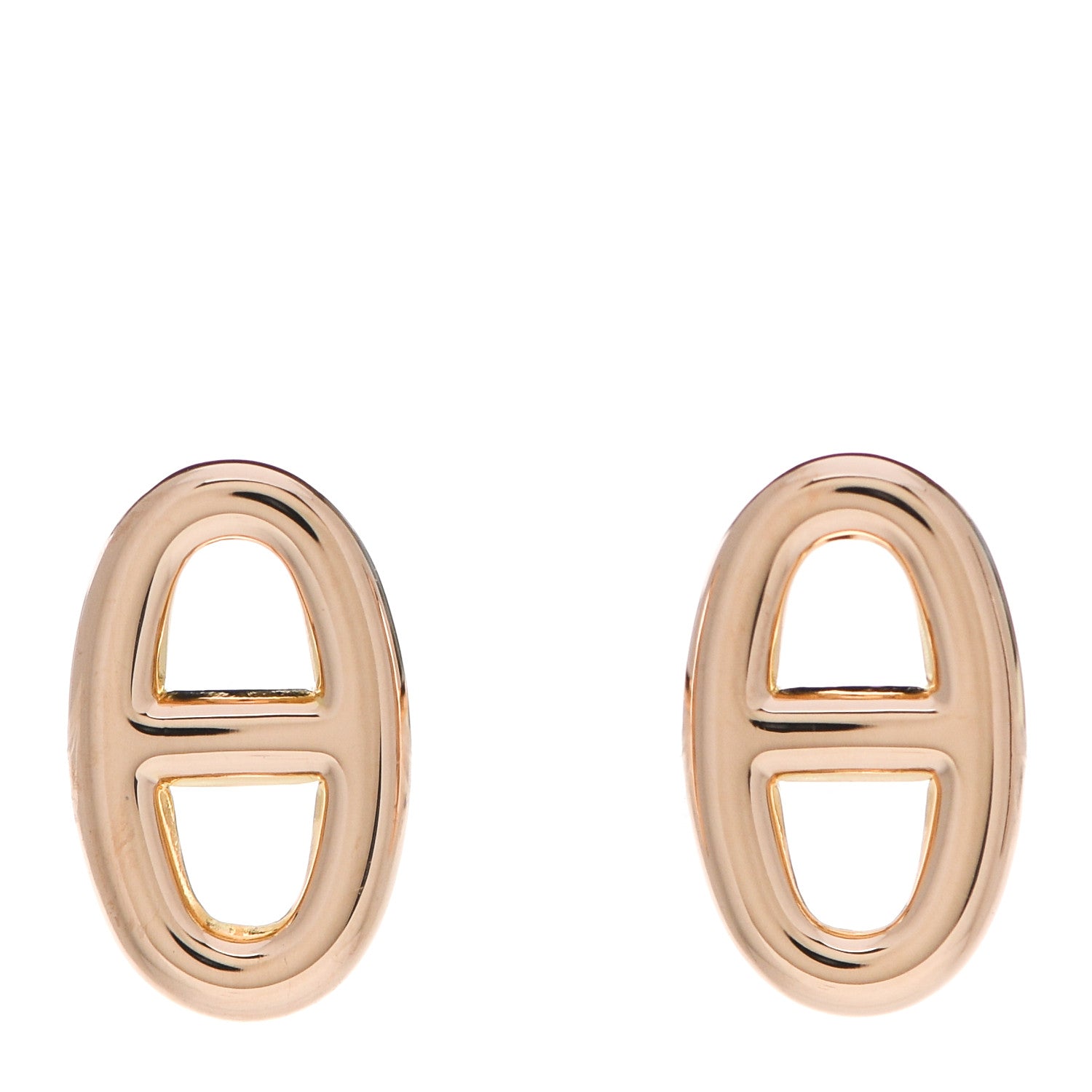 Hermes 18K Rose Gold TPM Farandole Stud Earrings 1 of 5