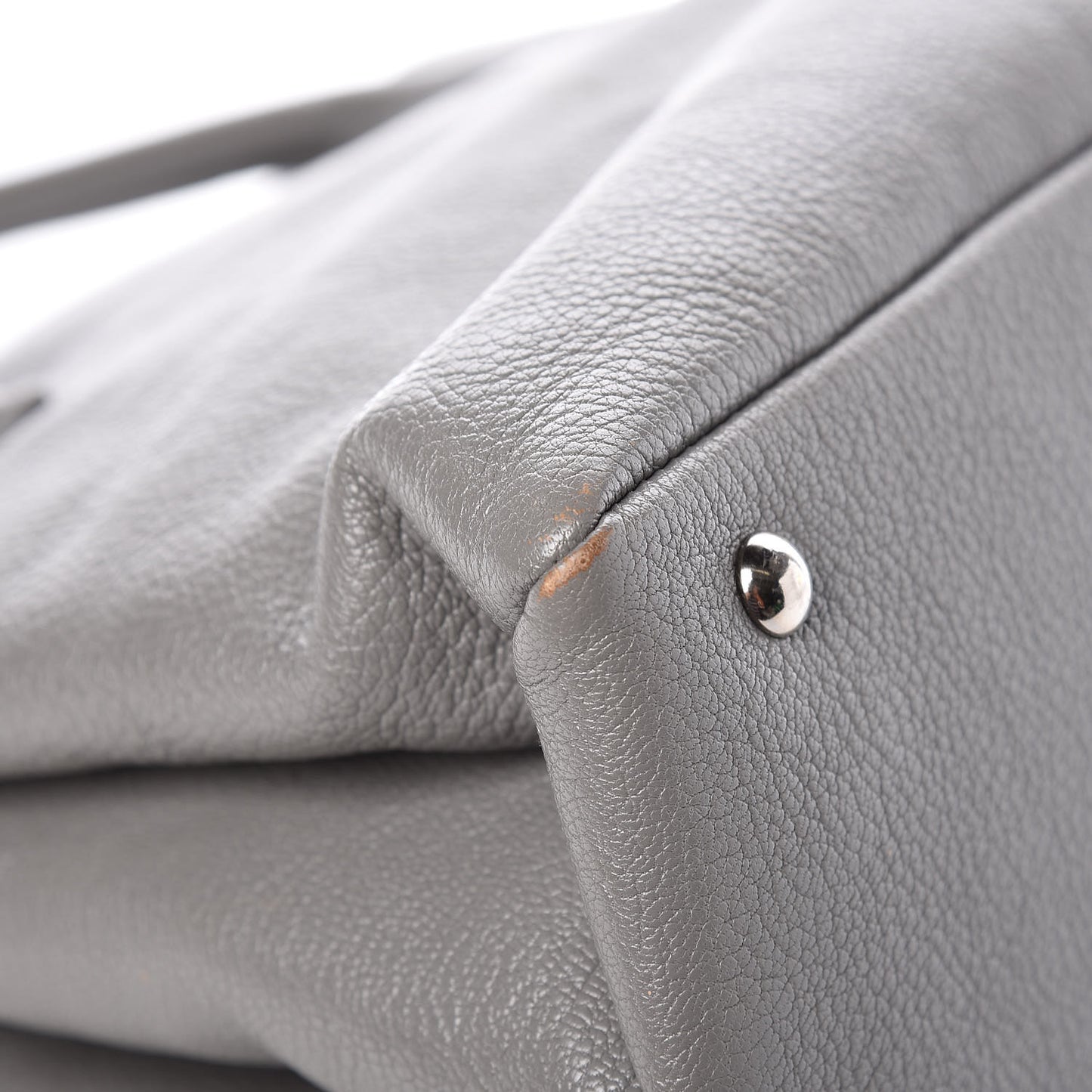 Goatskin Madras Top Handle Double Zip Tote Argilla
