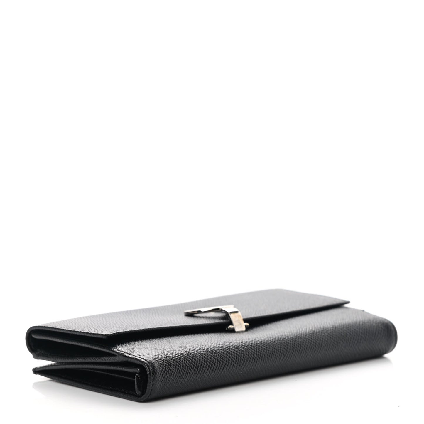 Grain Calfskin Wallet Black