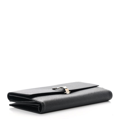 Bulgari Grain Calfskin Wallet Black 4 of 12