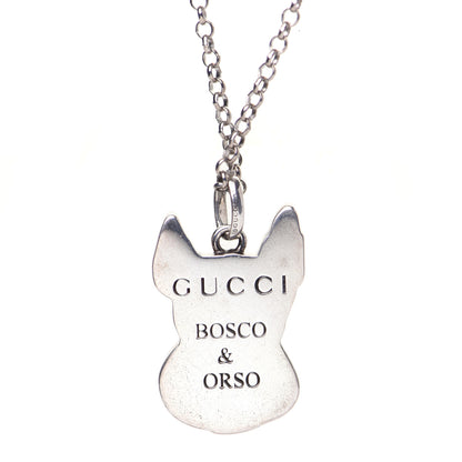 Gucci Sterling Silver Orso Pendant Necklace 5 of 7