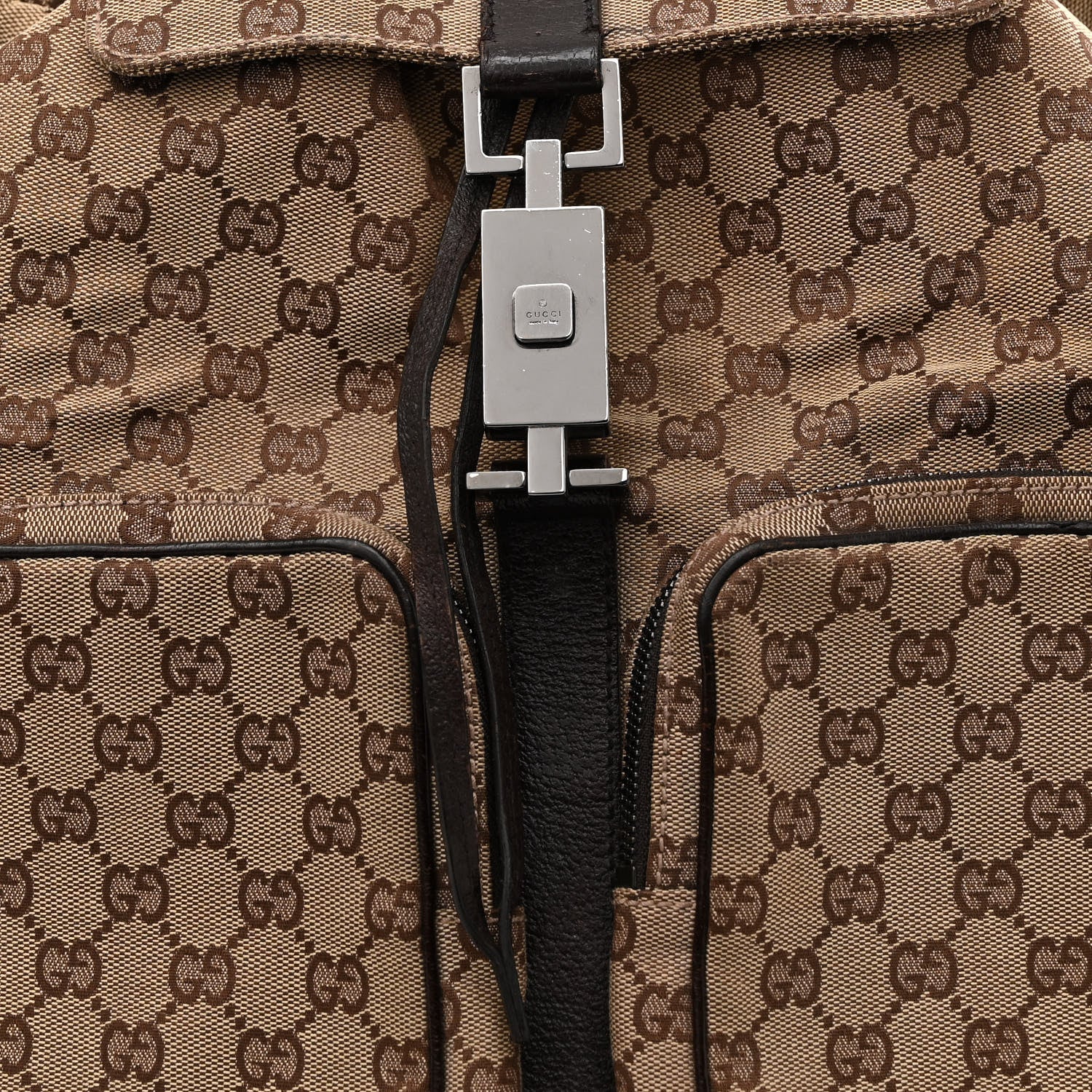 Gucci Monogram Backpack Dark Brown 8 of 18