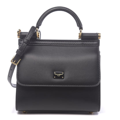 Dolce & Gabbana Calfskin Mini Sicily 58 Bag Black 1 of 12
