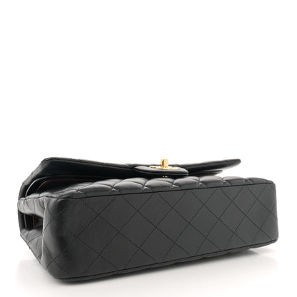 Chanel Lambskin Quilted Medium Double Flap Black 4 of 12