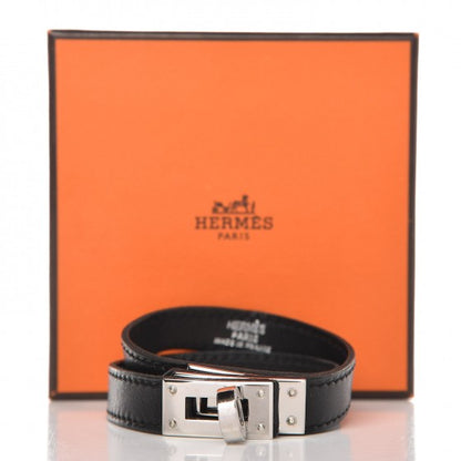 Hermes Box Kelly Double Tour Bracelet S Black 5 of 5