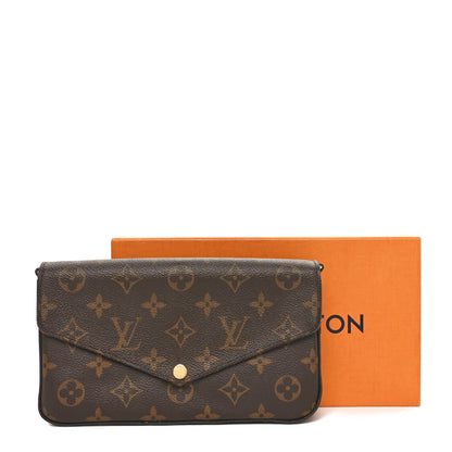 Louis Vuitton Monogram Pochette Felicie Chain Wallet Fuchsia 11 of 12