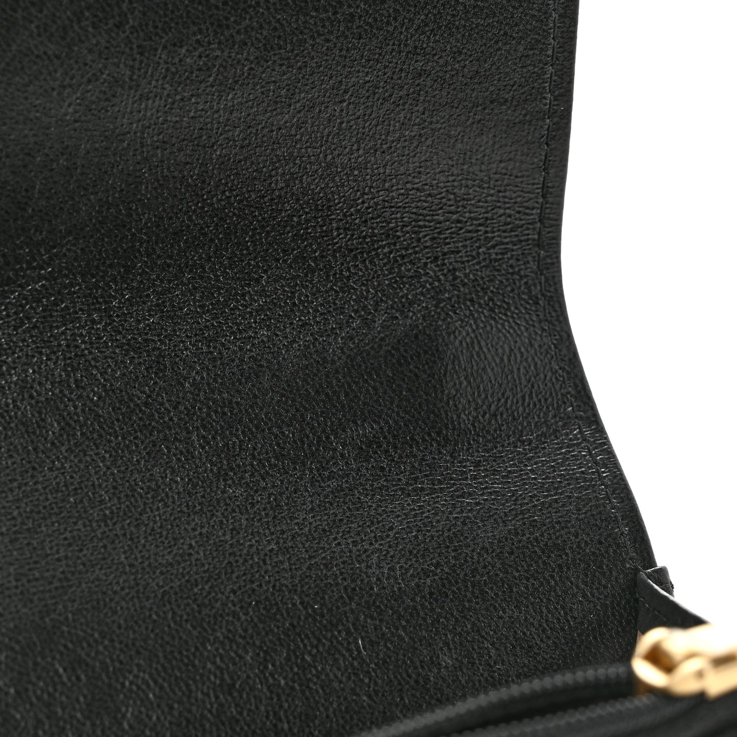 Lambskin Quilted Dynasty Flap Phone Holder With Chain Black