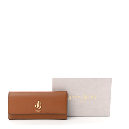 Jimmy Choo Calfskin Martina Continental Wallet Brown 8 of 8