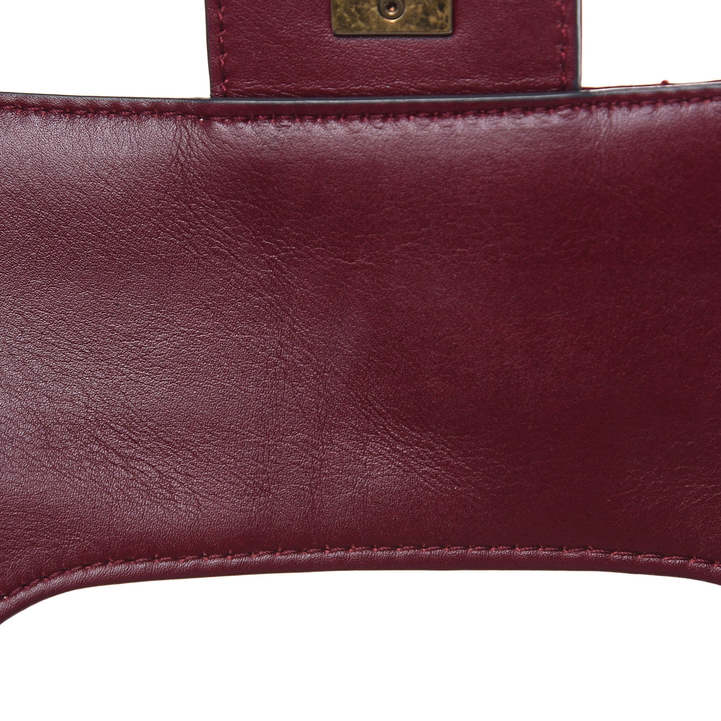 Calfskin Perfect Edge Medium Flap Burgundy