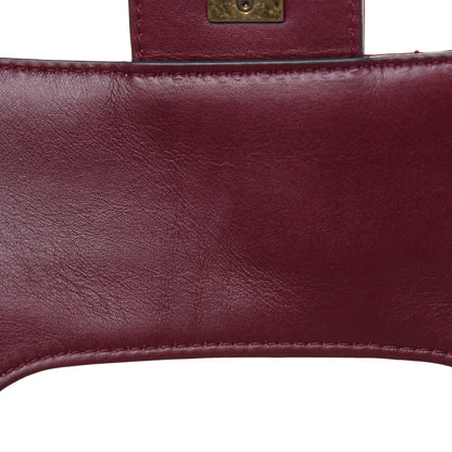 Chanel Calfskin Perfect Edge Medium Flap Burgundy 10 of 12
