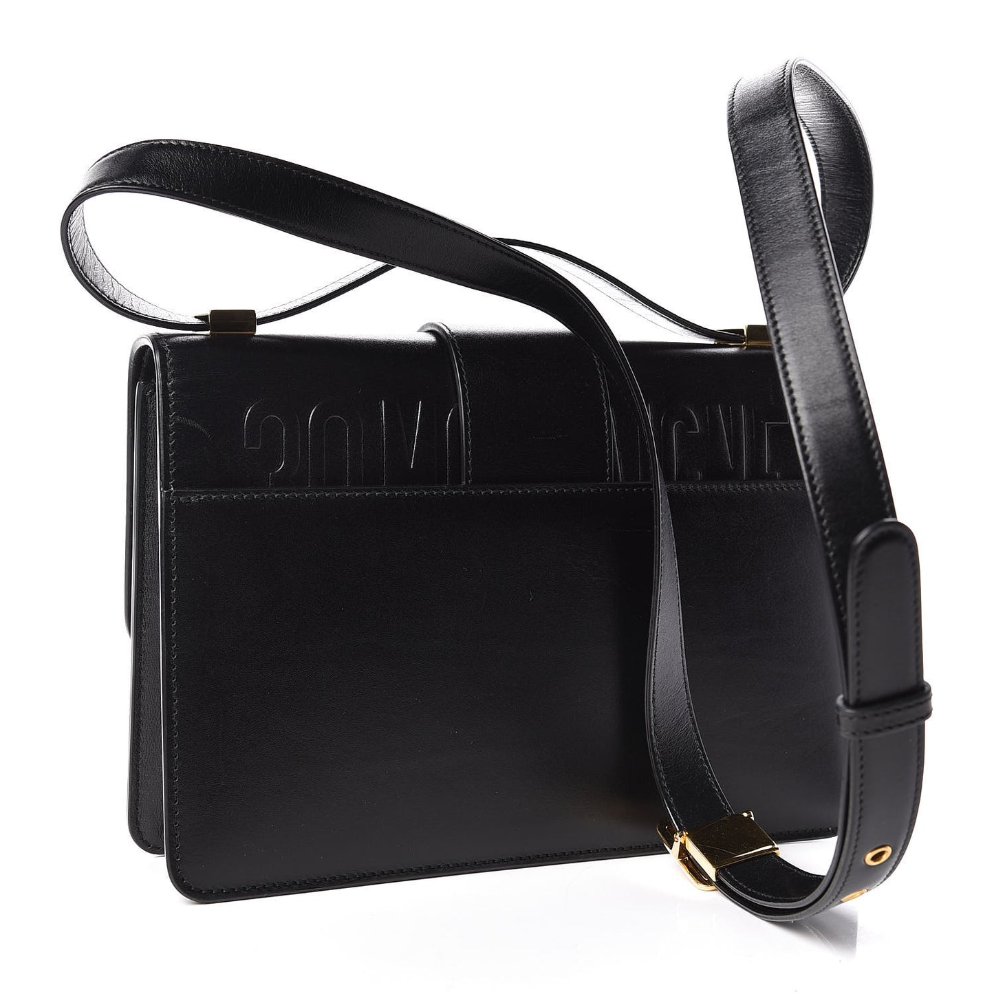 Smooth Calfskin 30 Montaigne Flap Bag Black