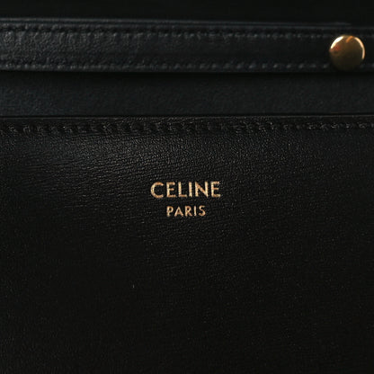 Celine Shiny Calfskin Triomphe Margo Wallet on Chain Black 6 of 11