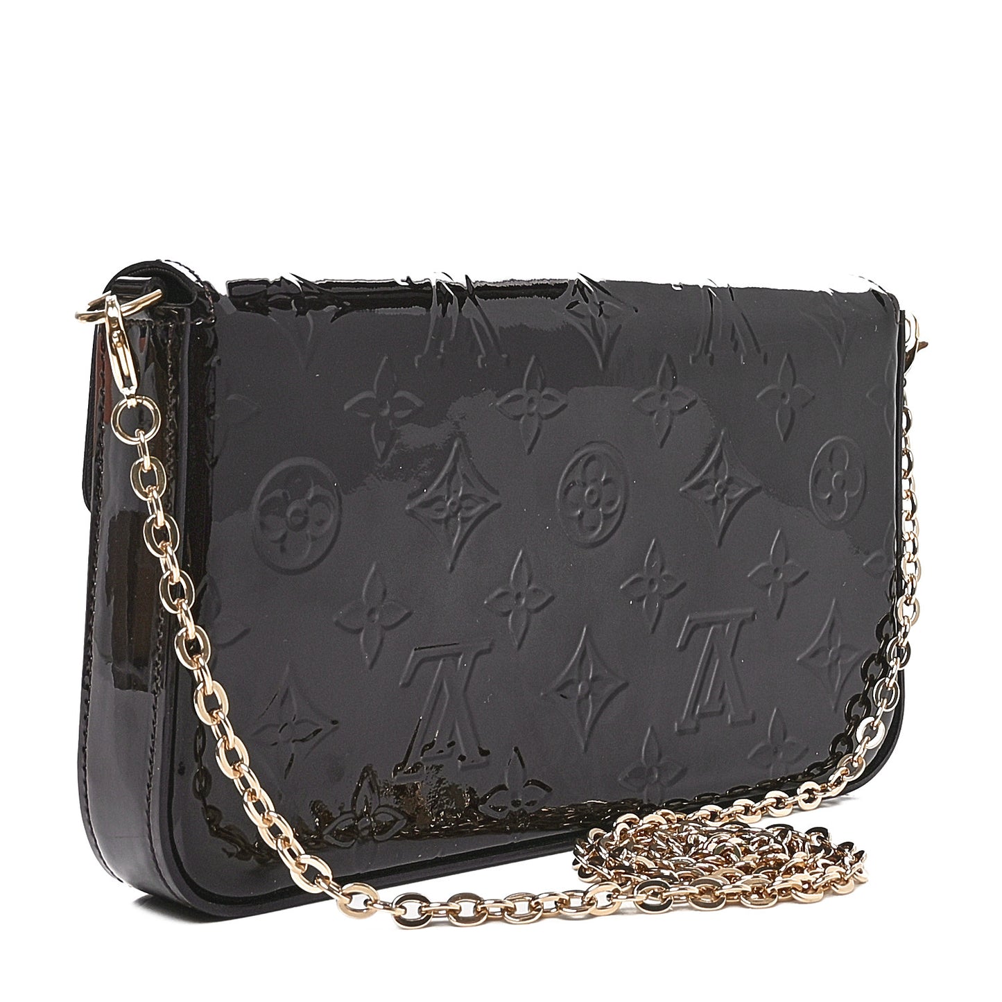 Vernis Pochette Felicie Chain Wallet Amarante