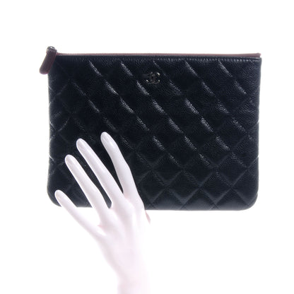 Chanel Caviar Large Cosmetic Case Black 2 of 8