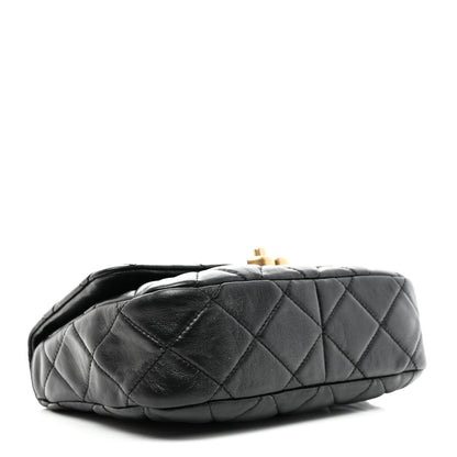 Chanel Lambskin Quilted Small Lacquered Chain Flap Black 4 of 10