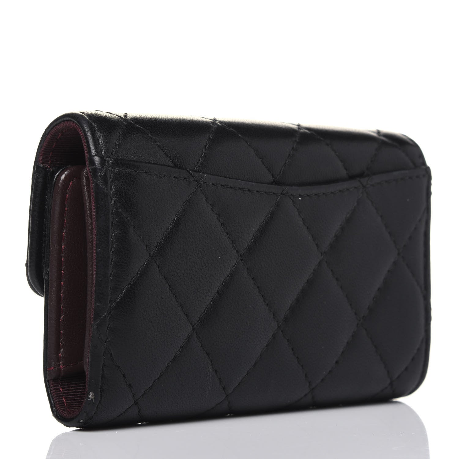 Chanel Lambskin Quilted 4 Key Holder Black 3 of 16