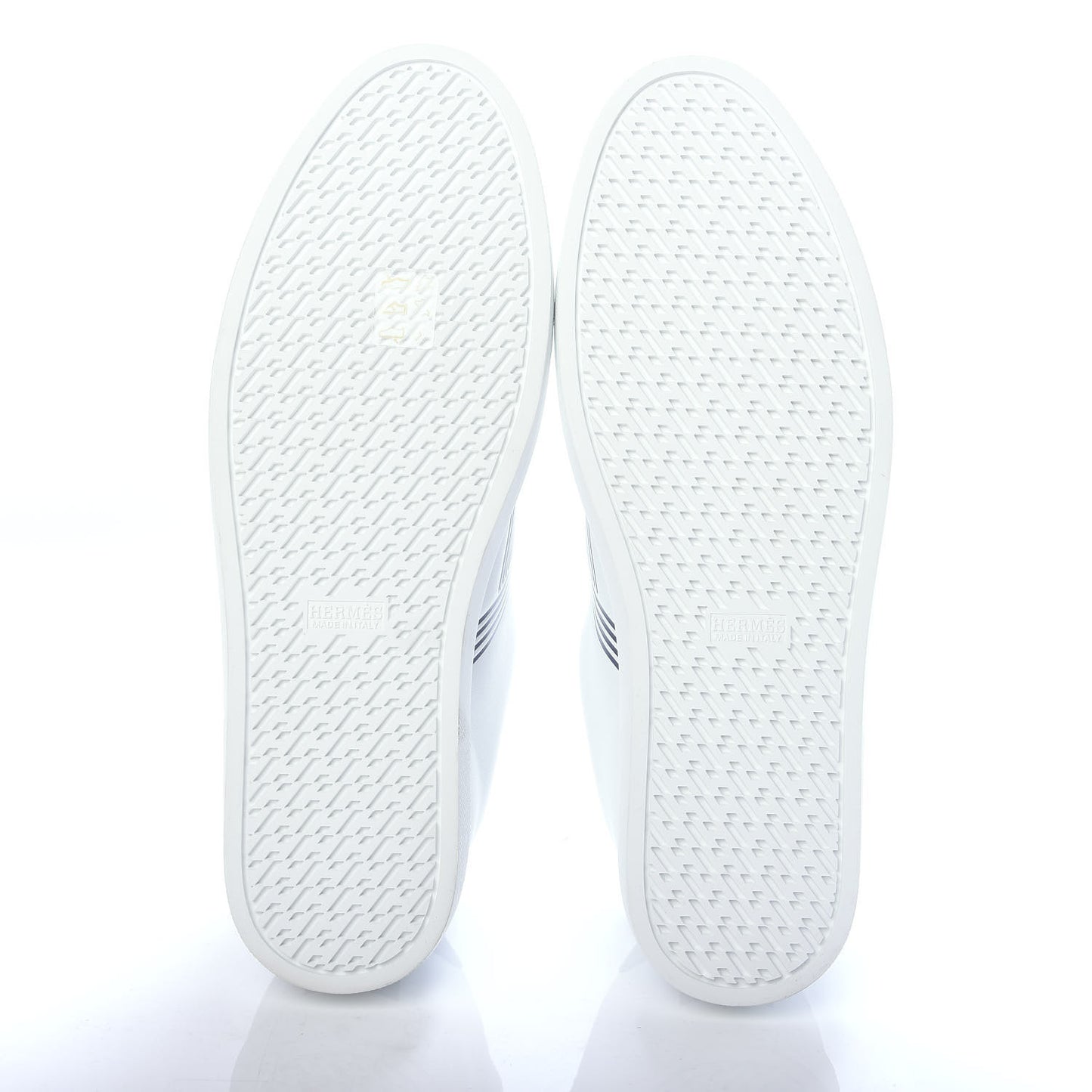 Calfskin Mens Avantage Sneakers 44 White Marine