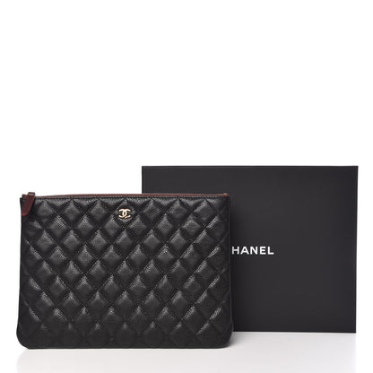Chanel Caviar Quilted Medium Cosmetic Case Black 11 of 11