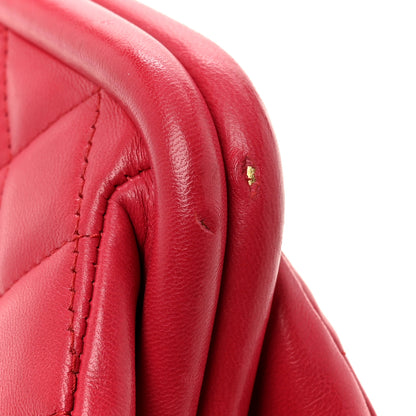 Chanel Lambskin Quilted Timeless Clutch Fuchsia 10 of 10