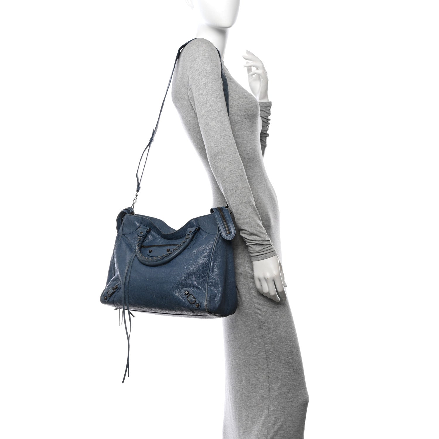 Balenciaga Agneau Classic Hardware Velo Bleu Persan 2 of 19