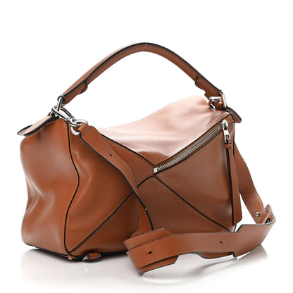 Loewe Calfskin Medium Puzzle Bag Tan 2 of 4