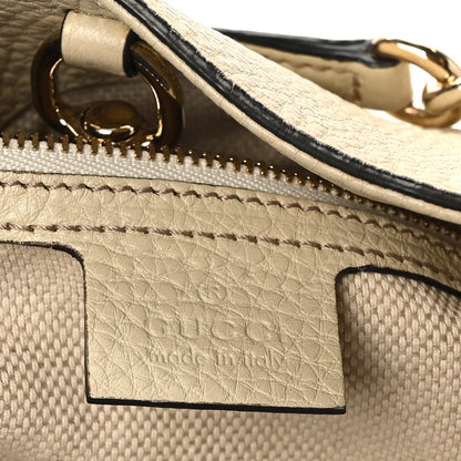 Gucci Pebbled Calfskin Medium Soho Chain Shoulder Bag Off White 6 of 10