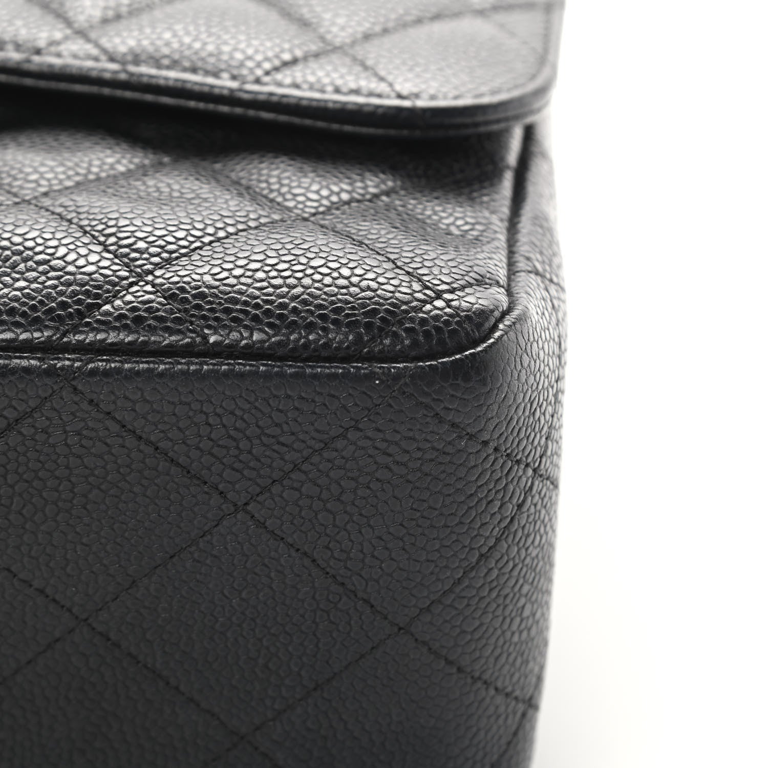 Chanel Caviar Quilted Jumbo Double Flap Black 11 of 13