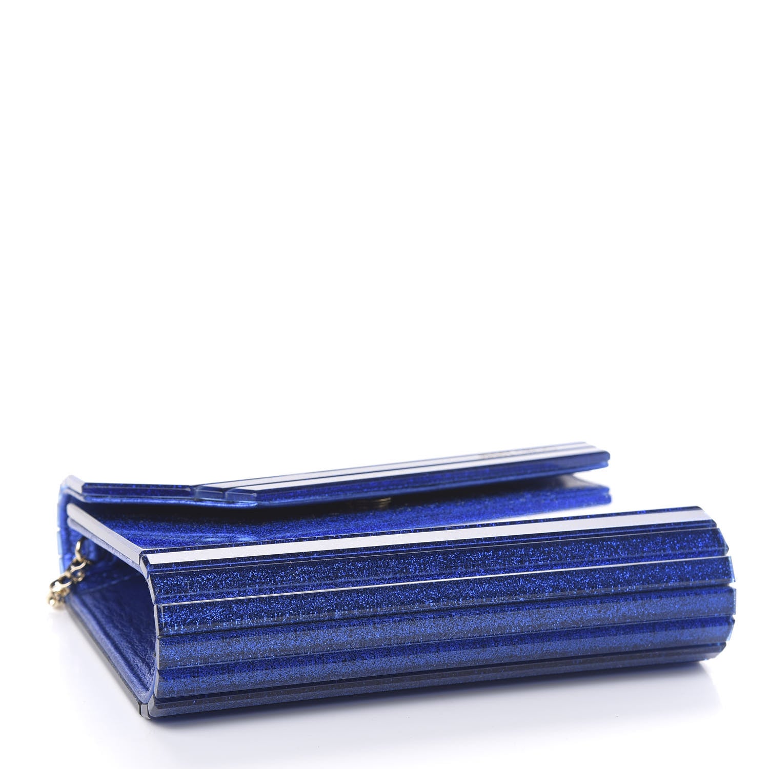 Jimmy Choo Acrylic Glitter Candy Clutch Blue 4 of 10