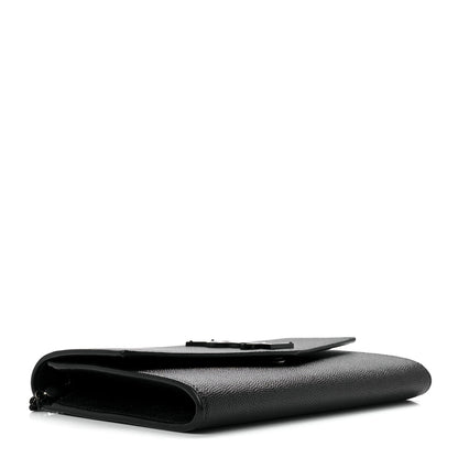 Saint Laurent Grain De Poudre Uptown Chain Wallet Black 5 of 13
