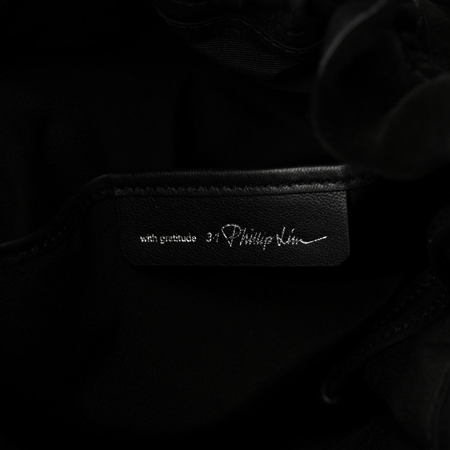 Calfskin Suede Origami Tote Black