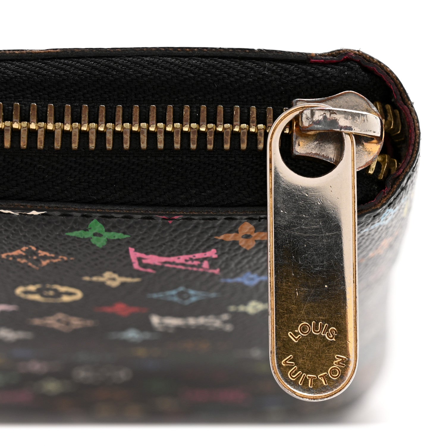 Louis Vuitton Monogram Multicolor Zippy Wallet Black Grenade 9 of 10