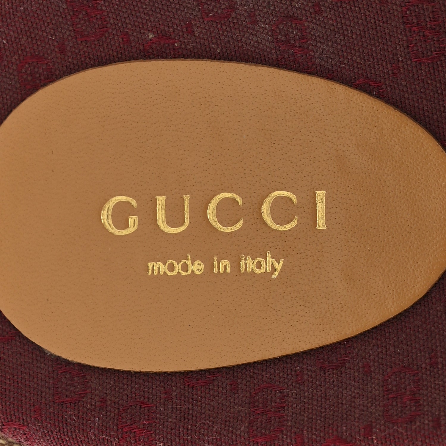 Gucci Canvas GG Monogram Angelina Platform Slide Sandals 36.5 Beige Ruggine 9 of 10