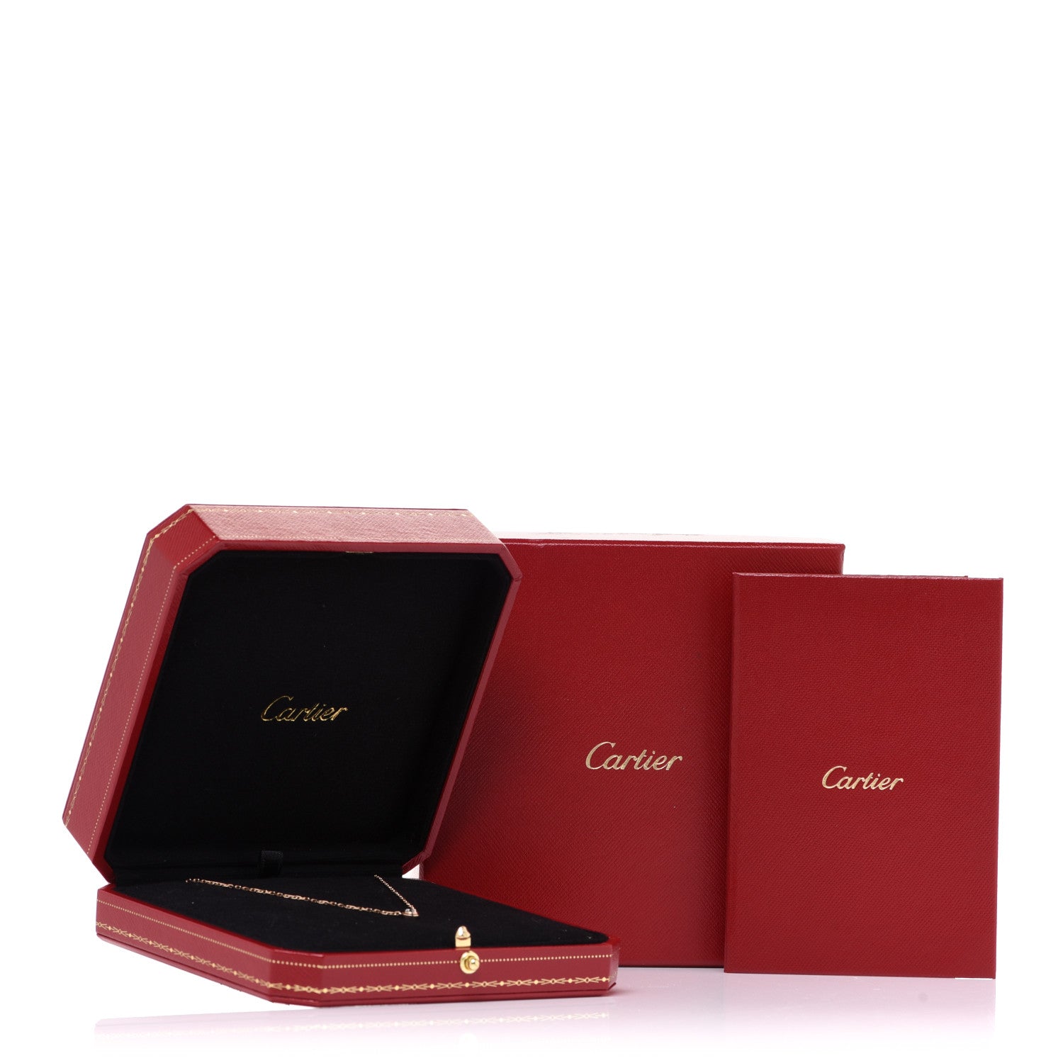 Cartier 18K Pink Gold Diamond LM D'Amour Pendant Necklace 6 of 6