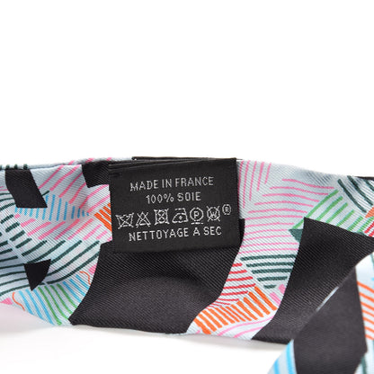 Hermes Silk Cavalcadour Morning Twilly Black Rouge Vert 3 of 5